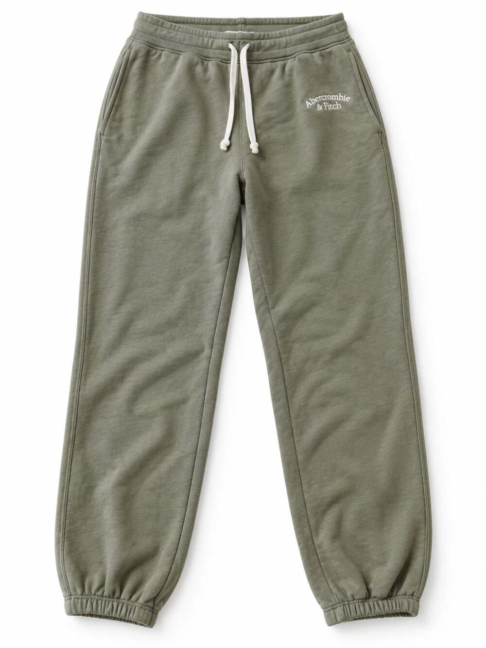 Abercrombie & Fitch Olive Green Logo Sweatpants M (w)